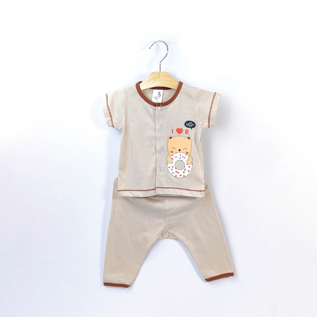 Beeson Newborn Baby Boy Short Sleeve with Long Pants Suit Set 13362