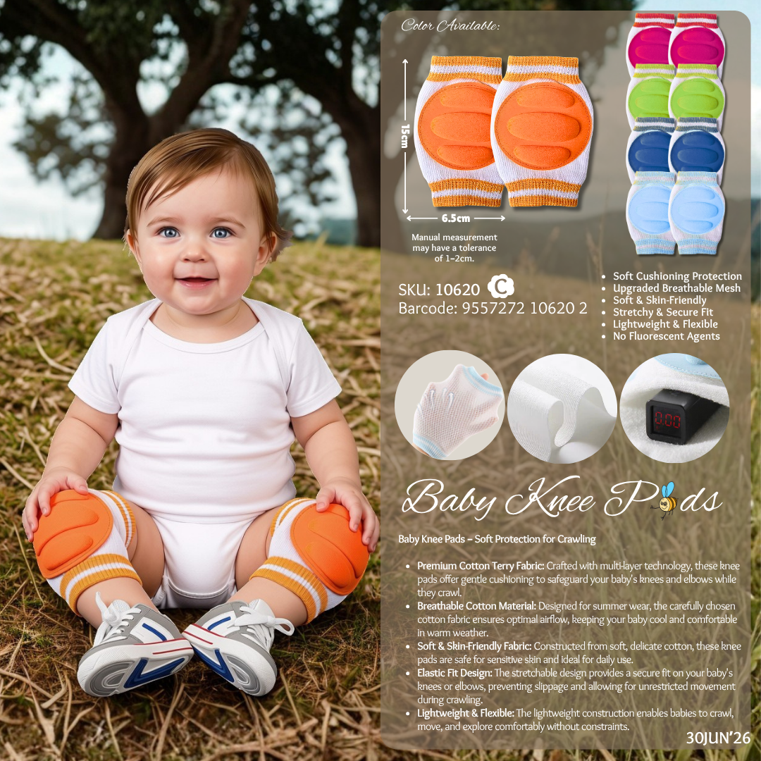 Beeson Baby Knee Pads – Soft Protection for Crawling | 10620 C