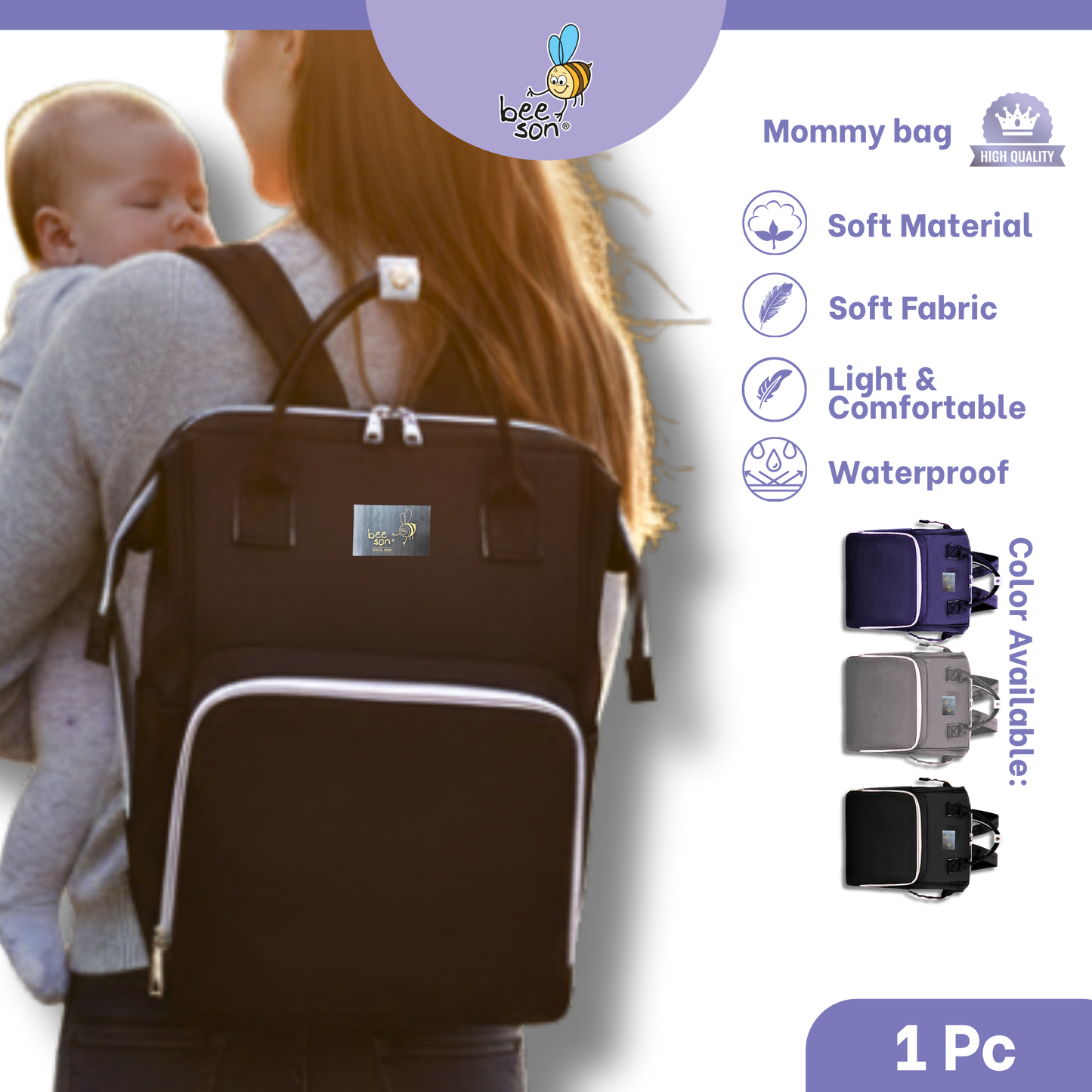 Beeson Multi-Functional Mommy Bags with Insulated Compartment | 10039