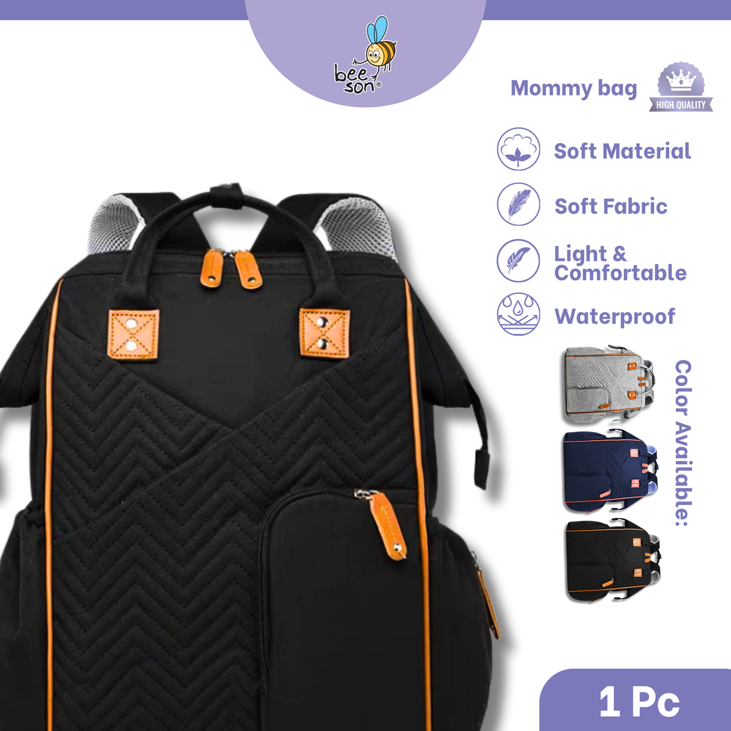 Beeson Multi-Functional Mommy Bags with Insulated Compartment | 10059