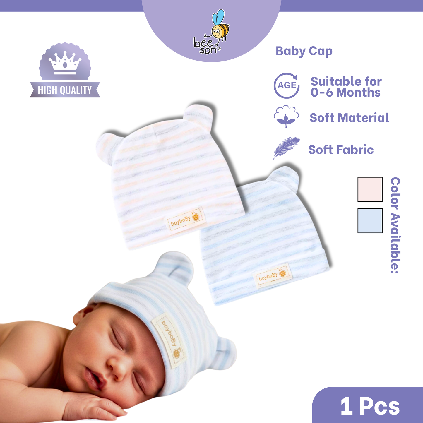 Beeson Unisex Baby Bonnet 10500 | 10503