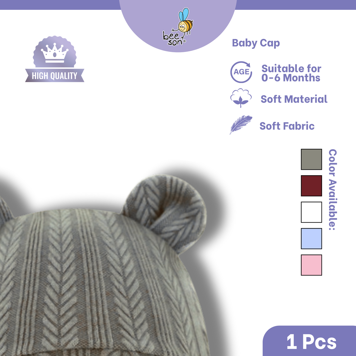 Beeson Unisex Baby Bonnet 10521