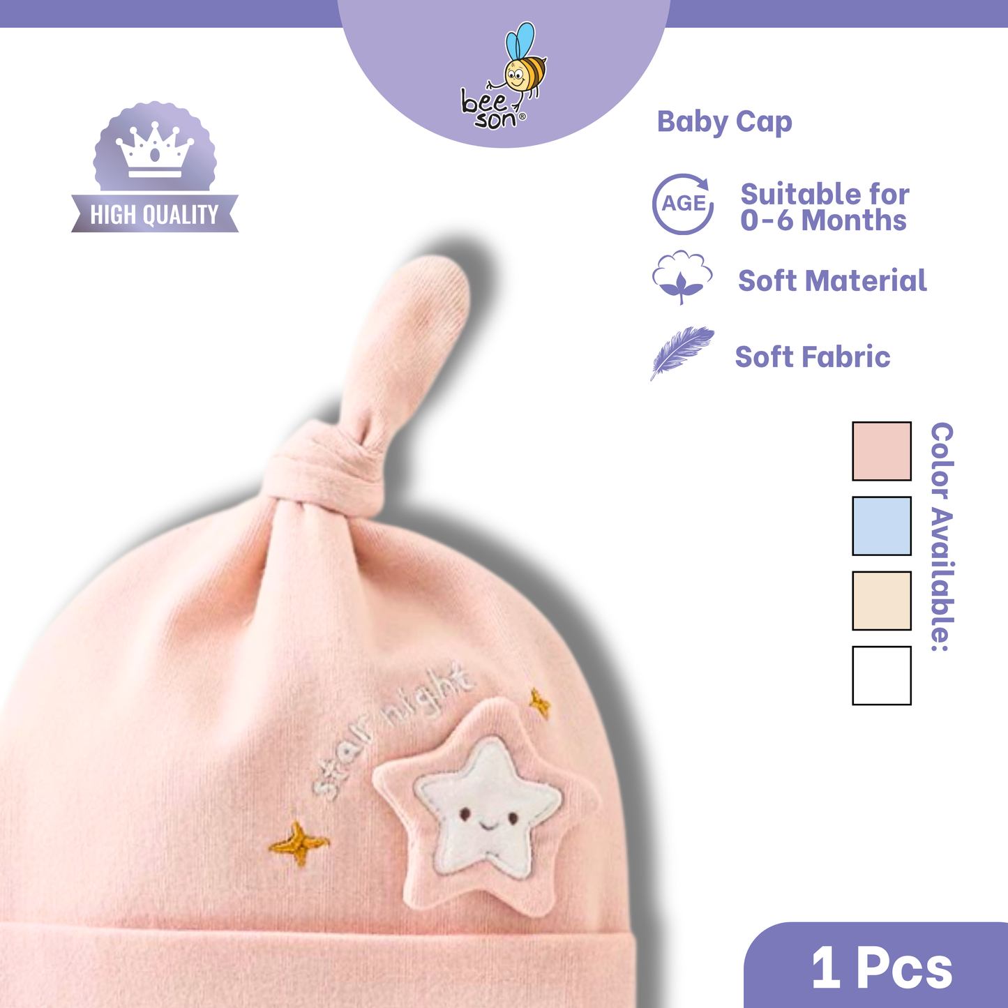 Beeson Unisex Baby Bonnet 10536 | 10537