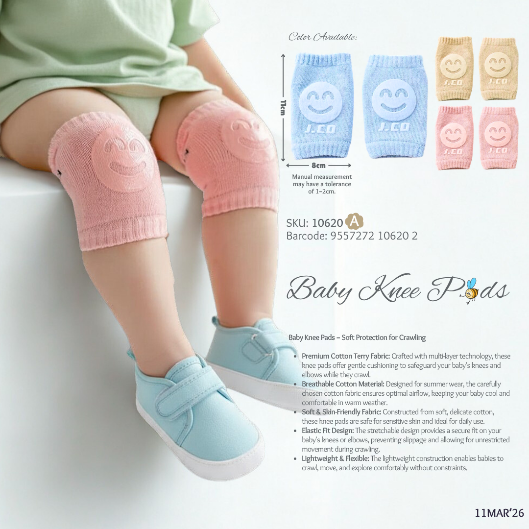Beeson Baby Knee Pads – Soft Protection for Crawling | 10620 A