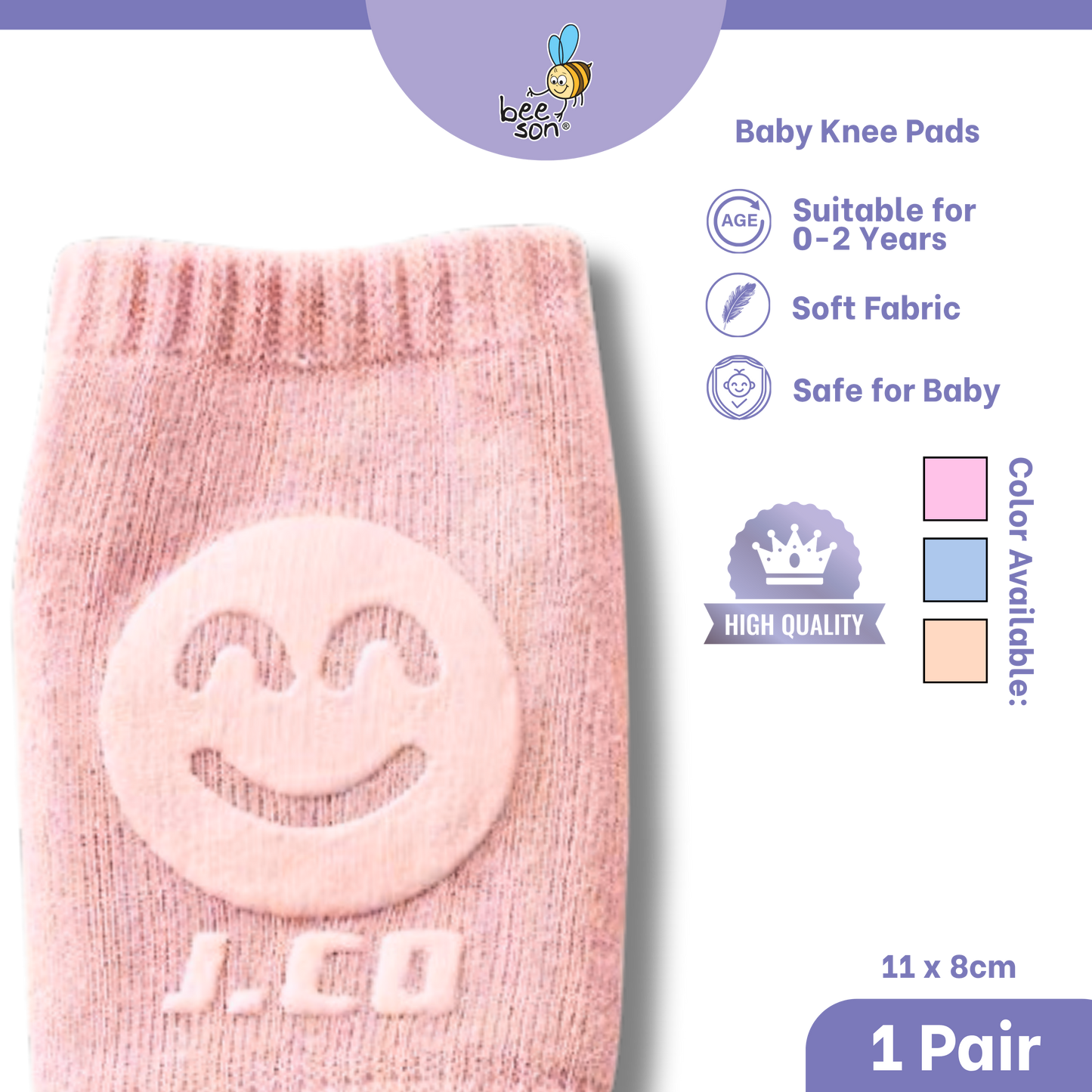 Beeson Baby Knee Pads – Soft Protection for Crawling | 10620 A
