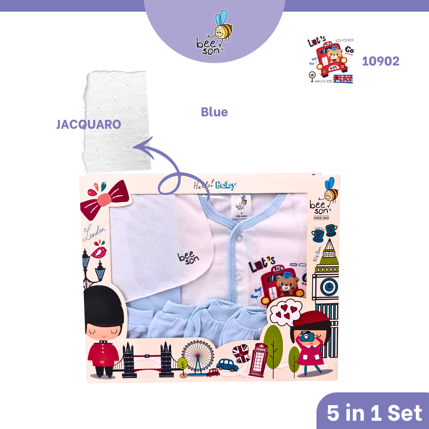 Beeson 4in1 | 5in1 | 6in1 Newborn Baby Boy / Girl Hamper Wear Gift Set Box 10900 | 10901 | 10902 | 10908 | 10909 | 81280 | 81281 | 81282 | 81283 | 81284 | 81285 | 81286 | 81287
