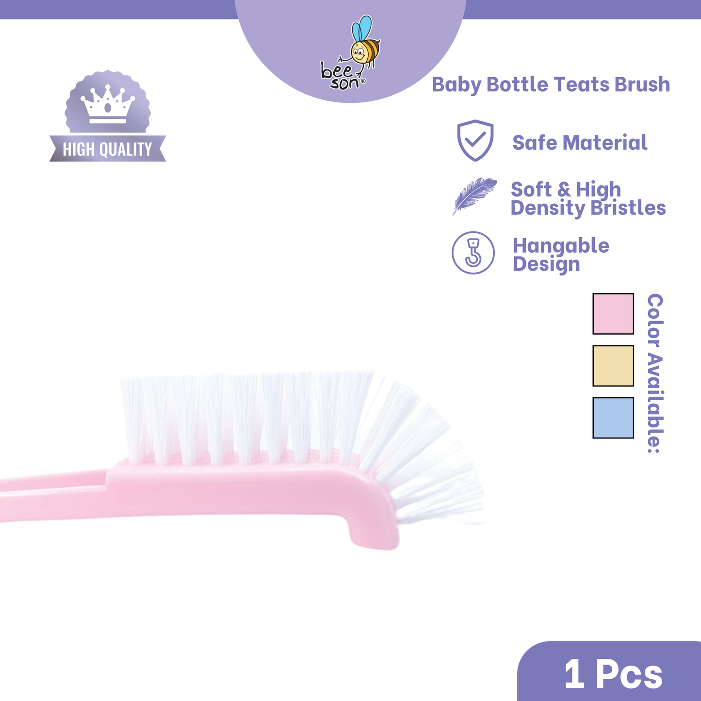 Beeson 2in1 Foldable Baby Bottle & Teats Cleaning Brush 11251