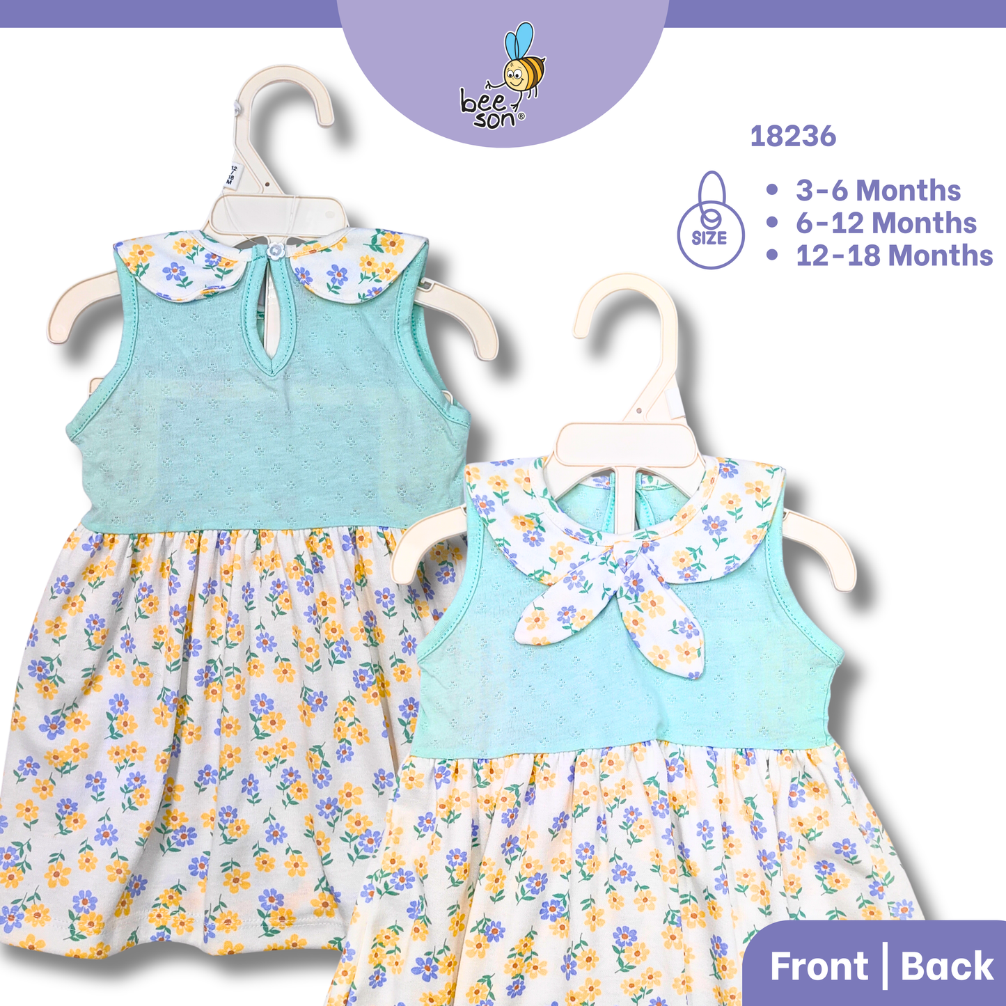 Beeson Newborn - 18months Baby Girl Knit Jacquard Dress With Panty 18236 | 18237 | 18238