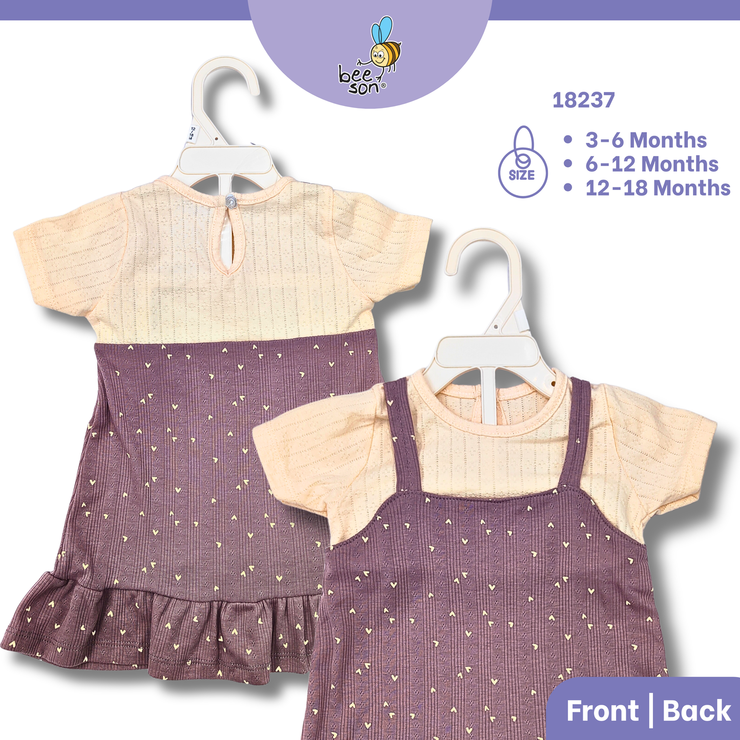 Beeson Newborn - 18months Baby Girl Knit Jacquard Dress With Panty 18236 | 18237 | 18238