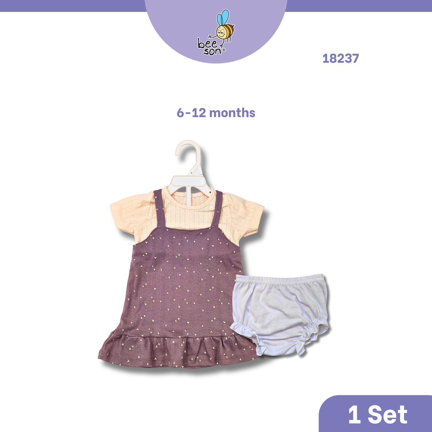 Beeson Newborn - 18months Baby Girl Knit Jacquard Dress With Panty 18236 | 18237 | 18238