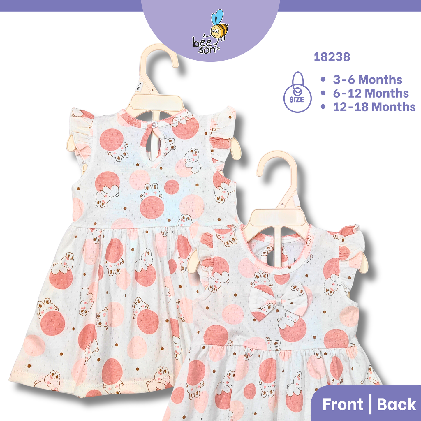 Beeson Newborn - 18months Baby Girl Knit Jacquard Dress With Panty 18236 | 18237 | 18238