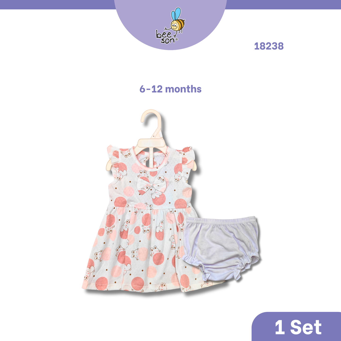 Beeson Newborn - 18months Baby Girl Knit Jacquard Dress With Panty 18236 | 18237 | 18238