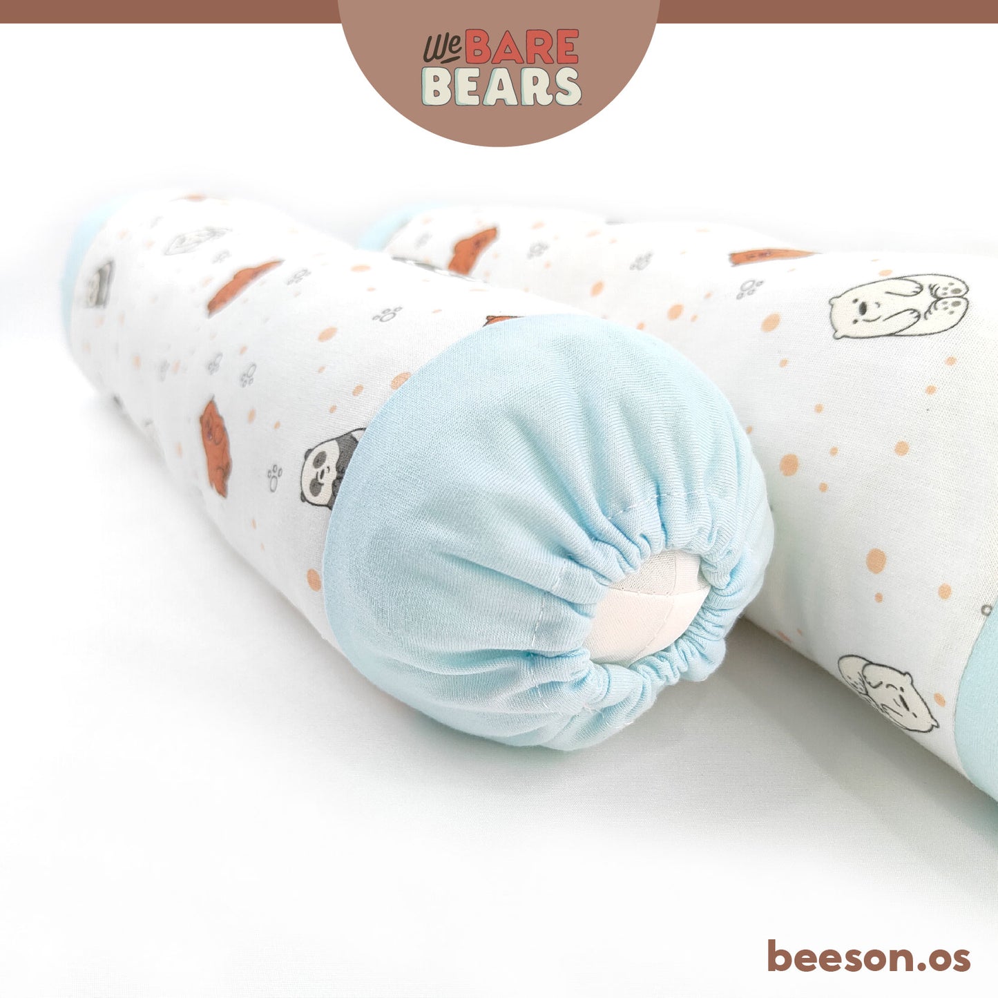 We Bare Bear 3in1 Baby Bedding Set With Pillow & Bolsters 30091 30093