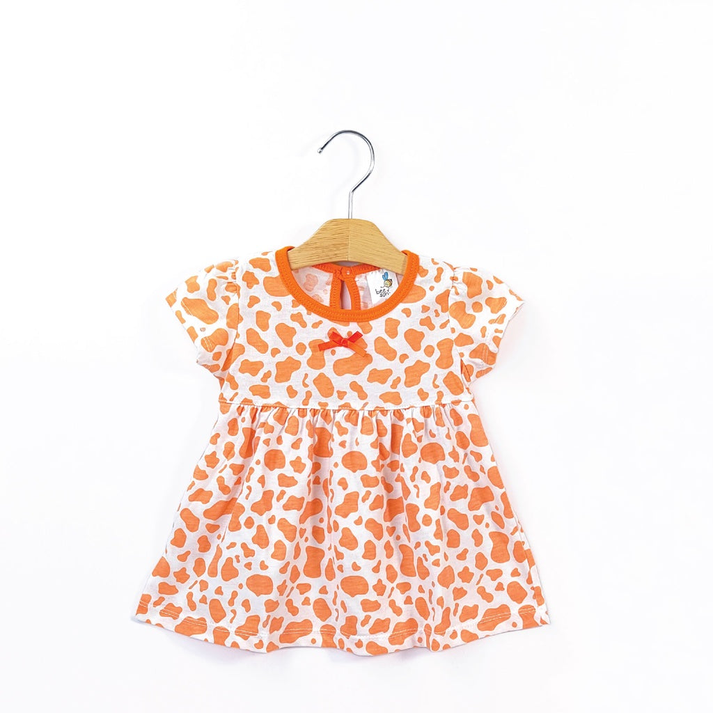 Beeson Newborn Baby Girl Short Sleeve Knit Dress With Panty 12167