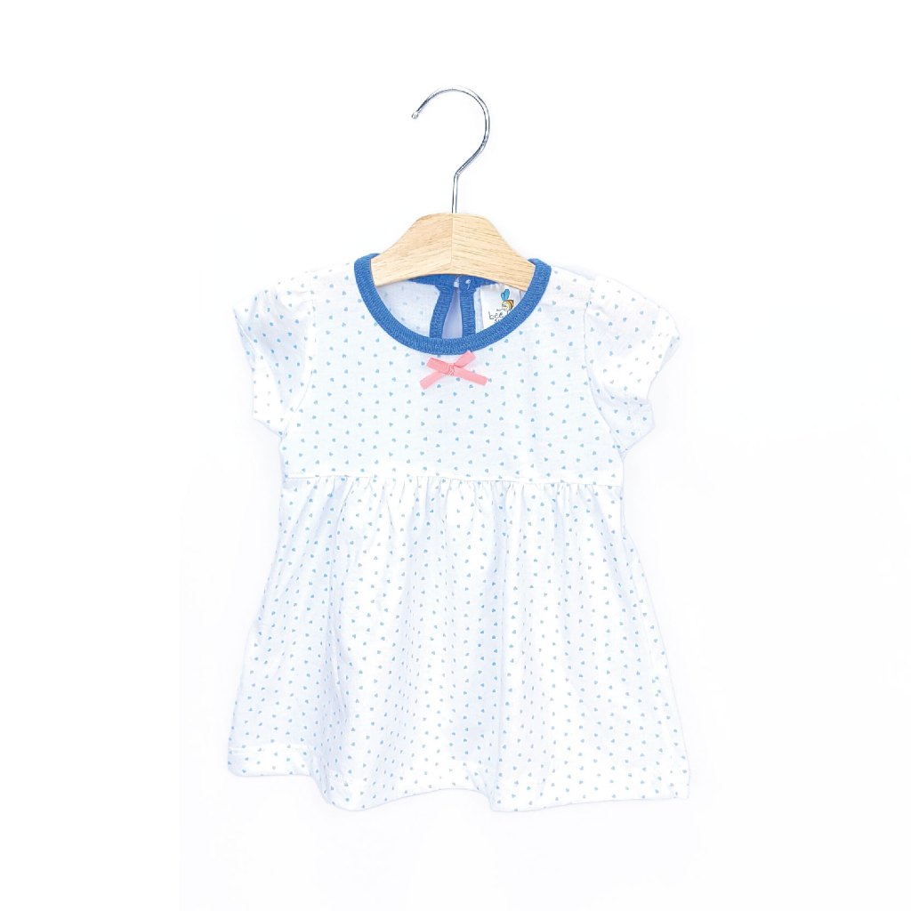 Beeson Newborn Baby Girl Short Sleeve Knit Dress With Panty 12239