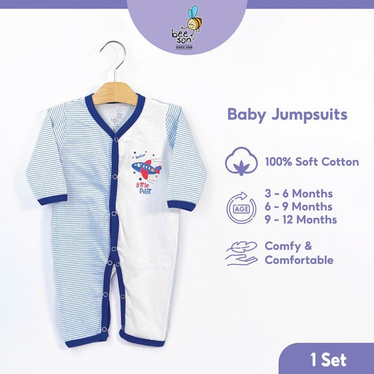 Beeson Newborn Baby Boy Long Sleeve Jumpsuit 18040