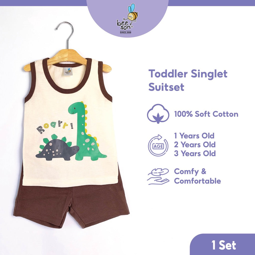 Beeson Toddler Kids Boy Singlet with Short Pants Suit Set 18127