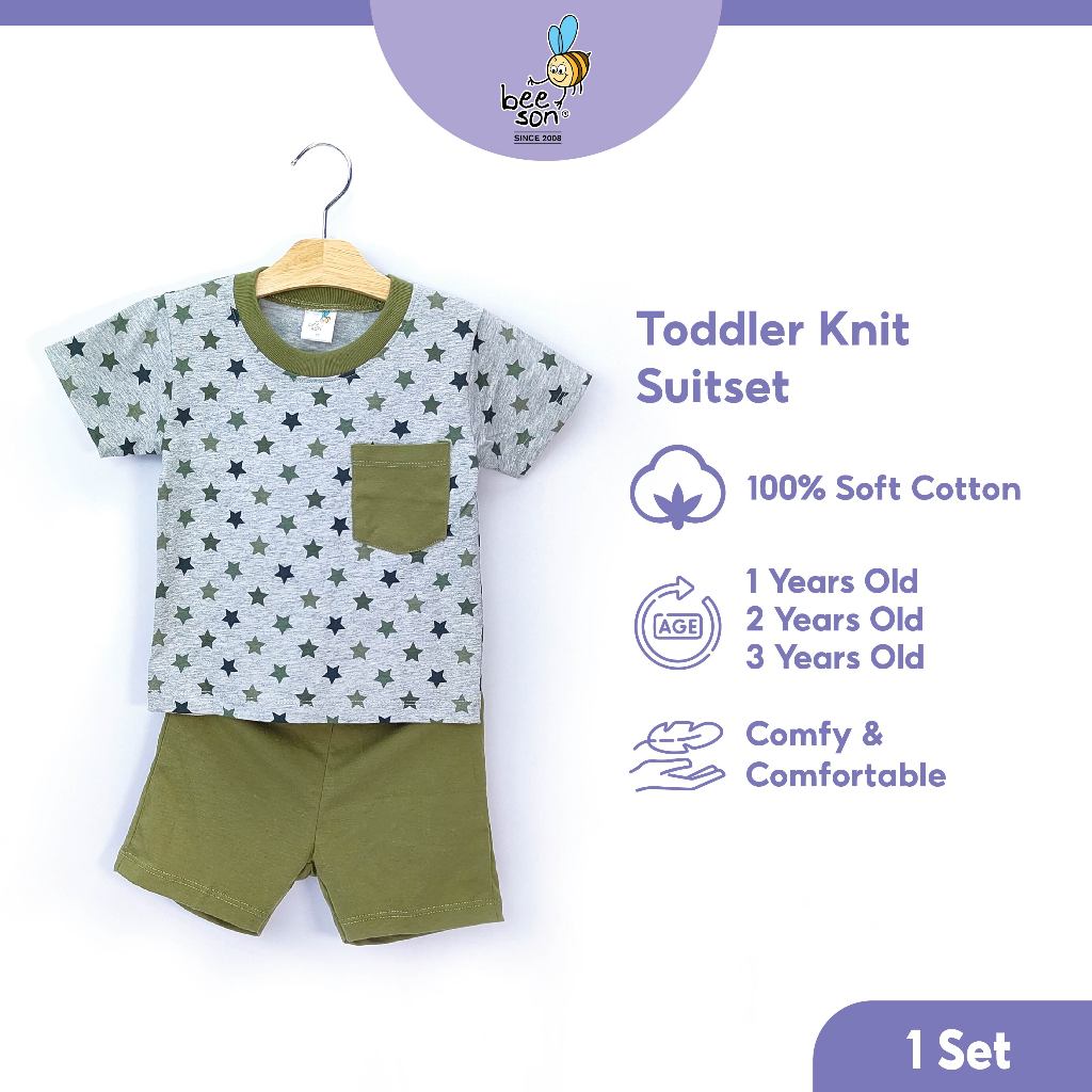 Beeson Toddler Kids Boy Short Sleeve with Short Pants Suit Set 18141