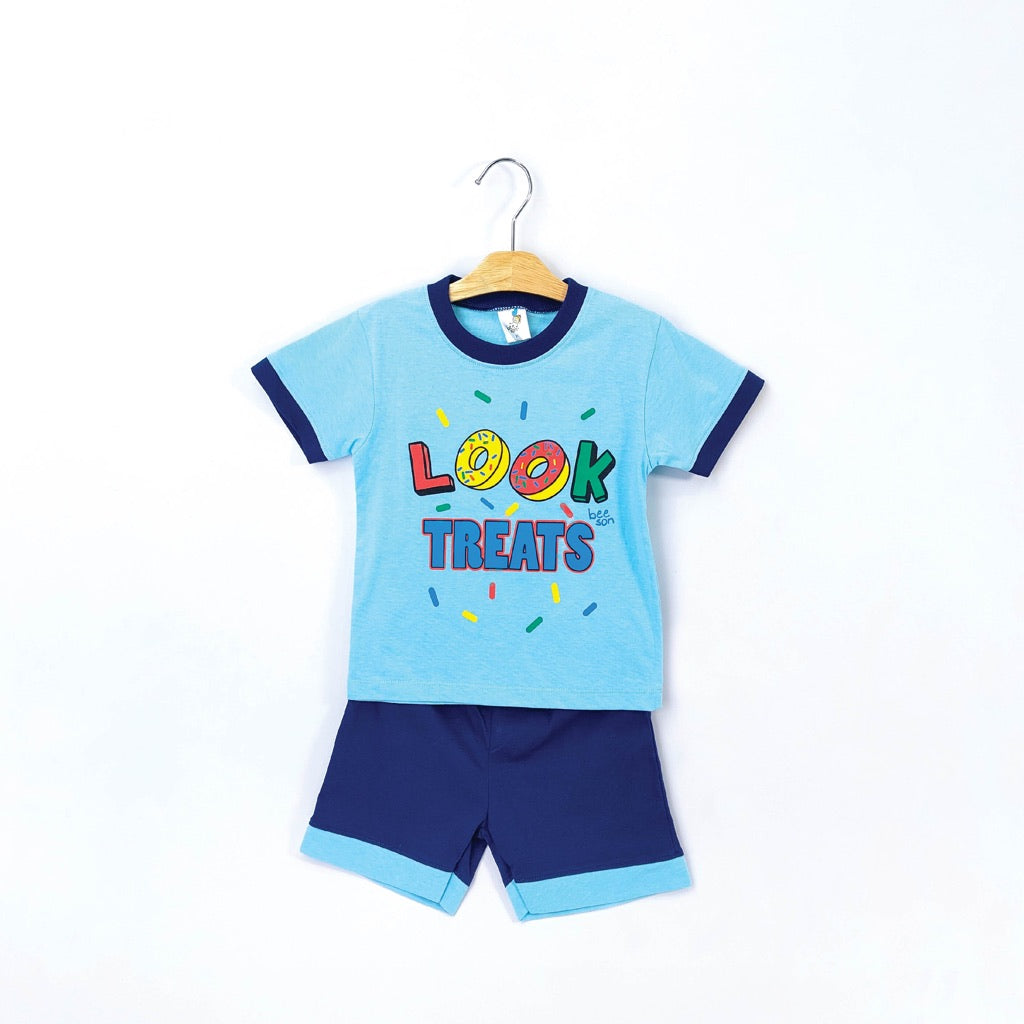 Beeson Toddler Kids Boy Short Sleeve with Short Pants Suit Set 18109