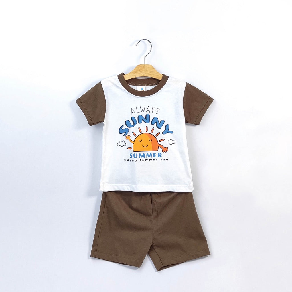 Beeson Toddler Kids Boy Short Sleeve with Short Pants Suit Set 18132