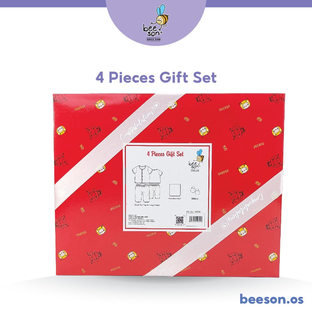 Beeson 4in1 Newborn Baby Boy / Girl Hamper Gift Set Box 10904