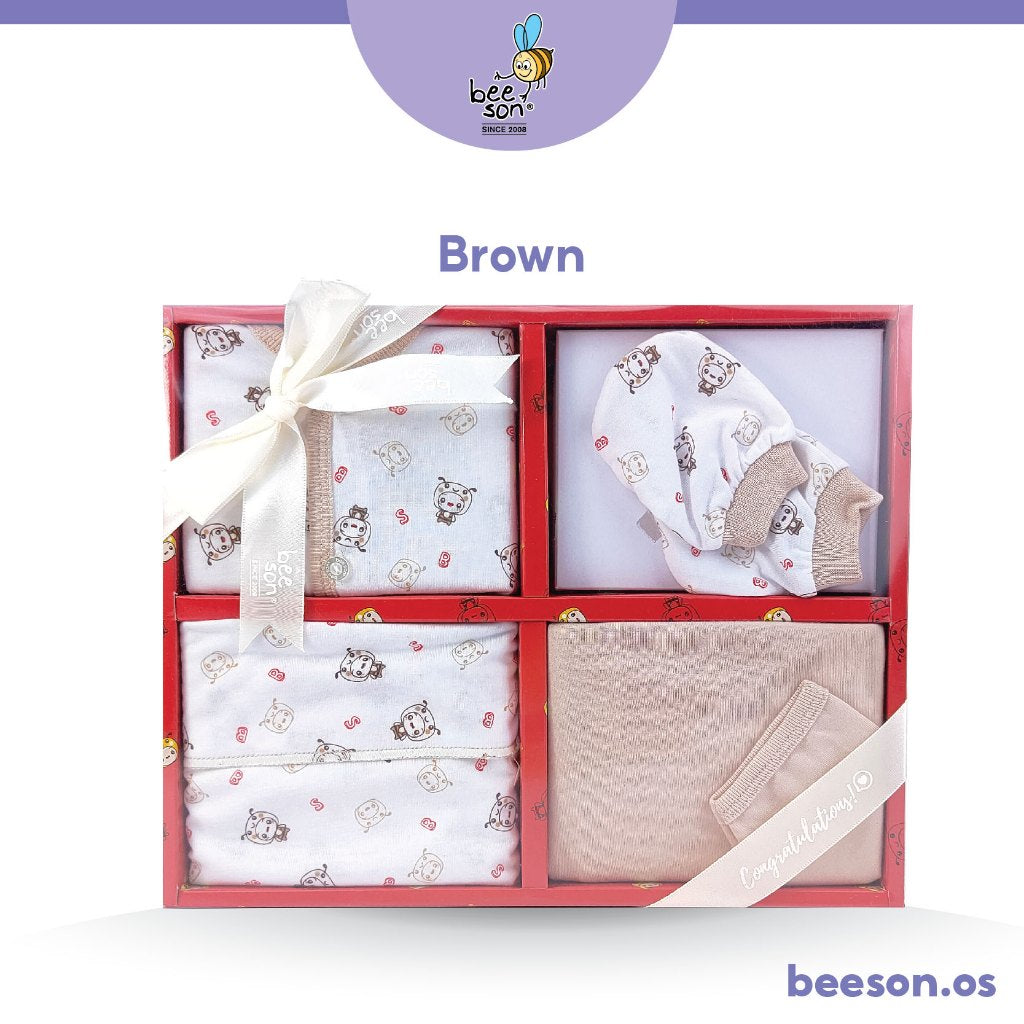 Beeson 4in1 Newborn Baby Boy / Girl Hamper Gift Set Box 10904