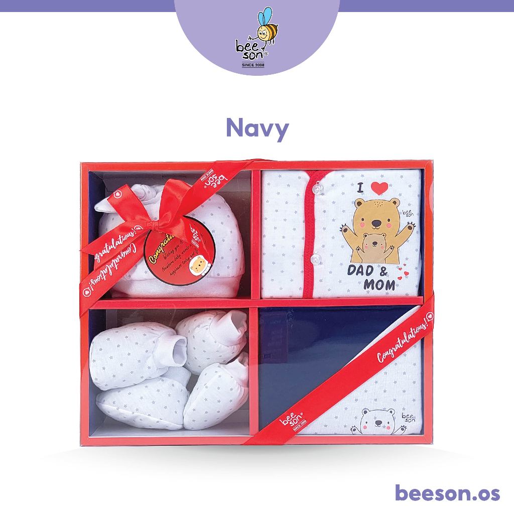 Beeson 6in1 Newborn Baby Boy / Girl Hamper Gift Set Box 81287