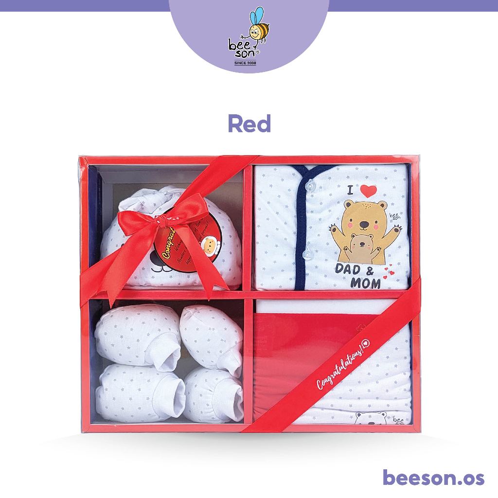 Beeson 6in1 Newborn Baby Boy / Girl Hamper Gift Set Box 81287