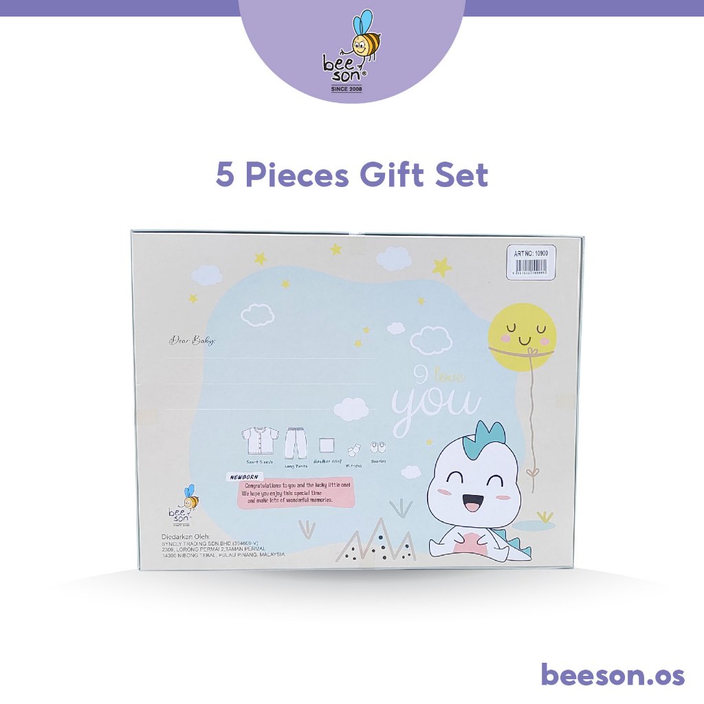 Beeson 5in1 Newborn Baby Boy / Girl Hamper Gift Set Box 10900