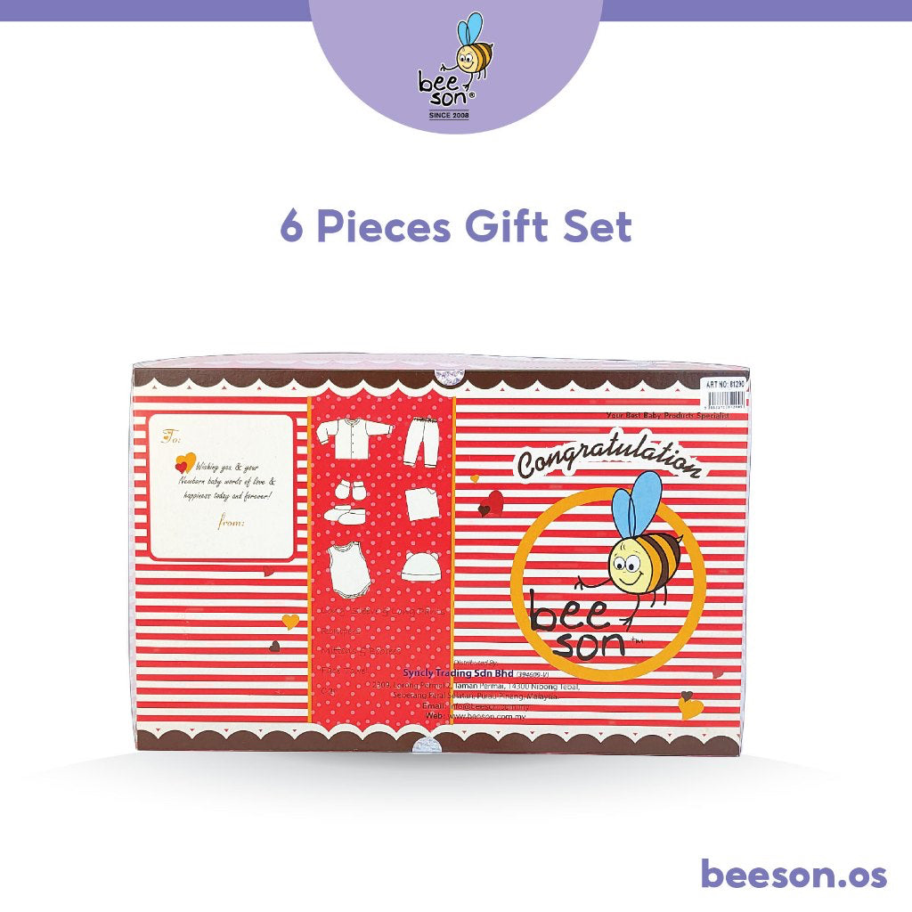 Beeson 6in1 Newborn Baby Boy / Girl Hamper Gift Set Box 81290