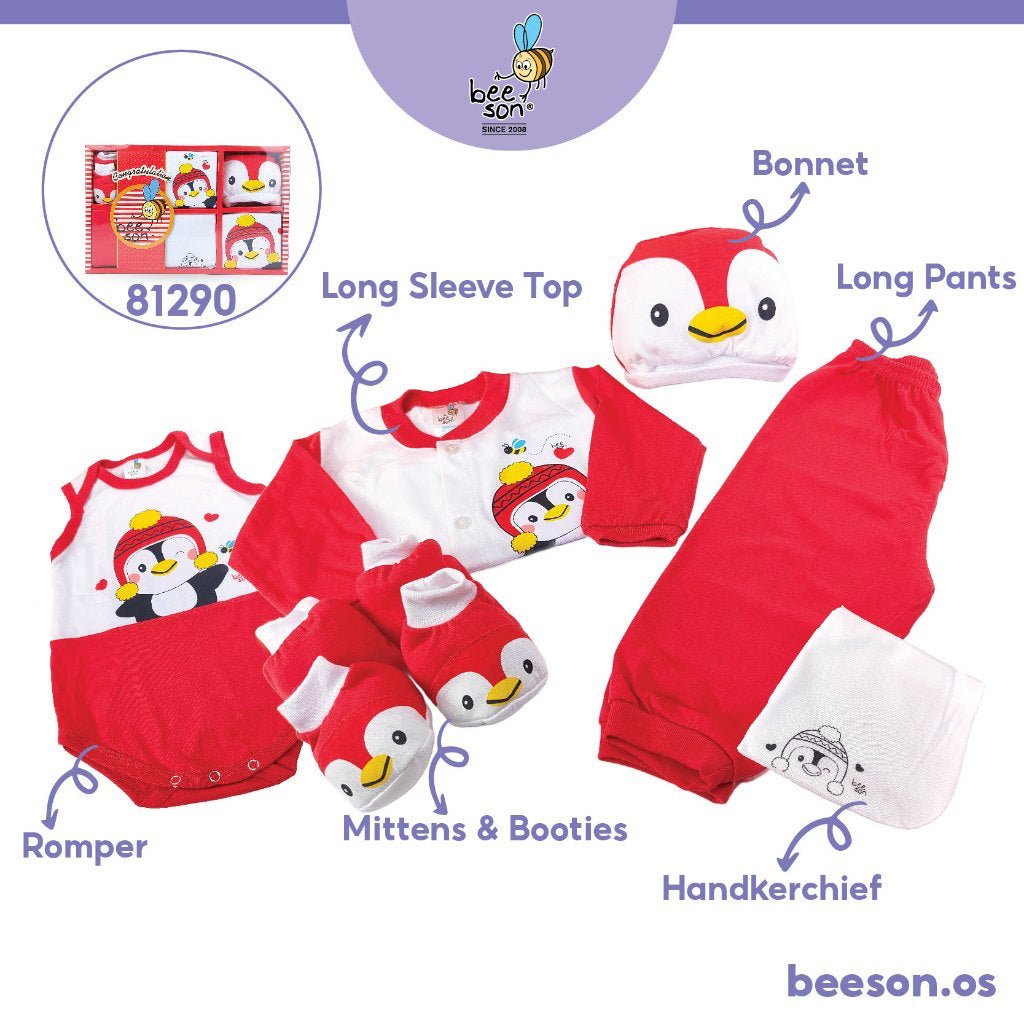 Beeson 6in1 Newborn Baby Boy / Girl Hamper Gift Set Box 81290