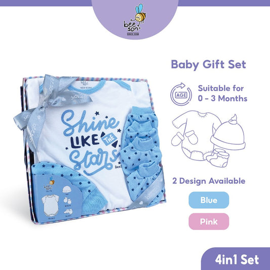 Beeson 4in1 Newborn Baby Boy / Girl Hamper Gift Set Box 10905