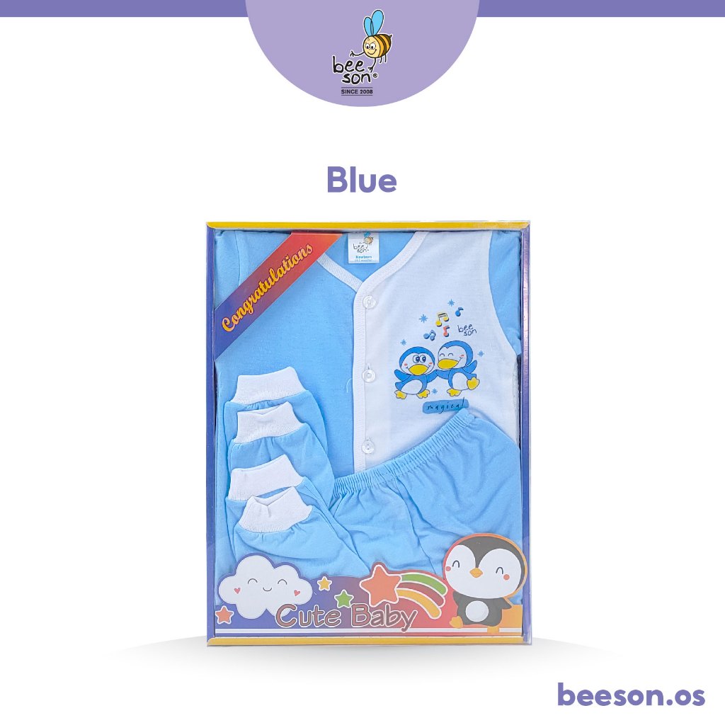 Beeson 4in1 Newborn Baby Boy / Girl Hamper Gift Set Box 81280