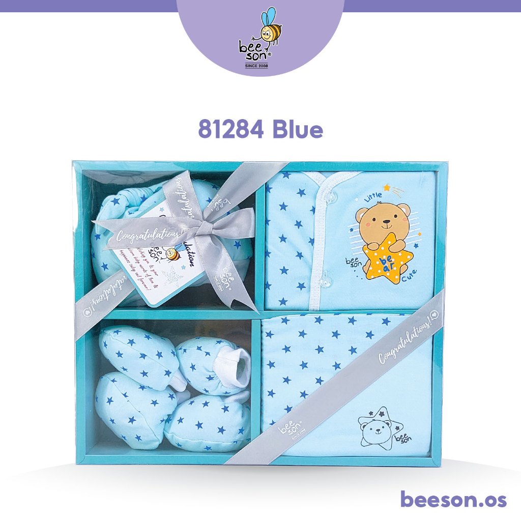 Beeson 6in1 Newborn Baby Boy / Girl Hamper Gift Set Box 81284