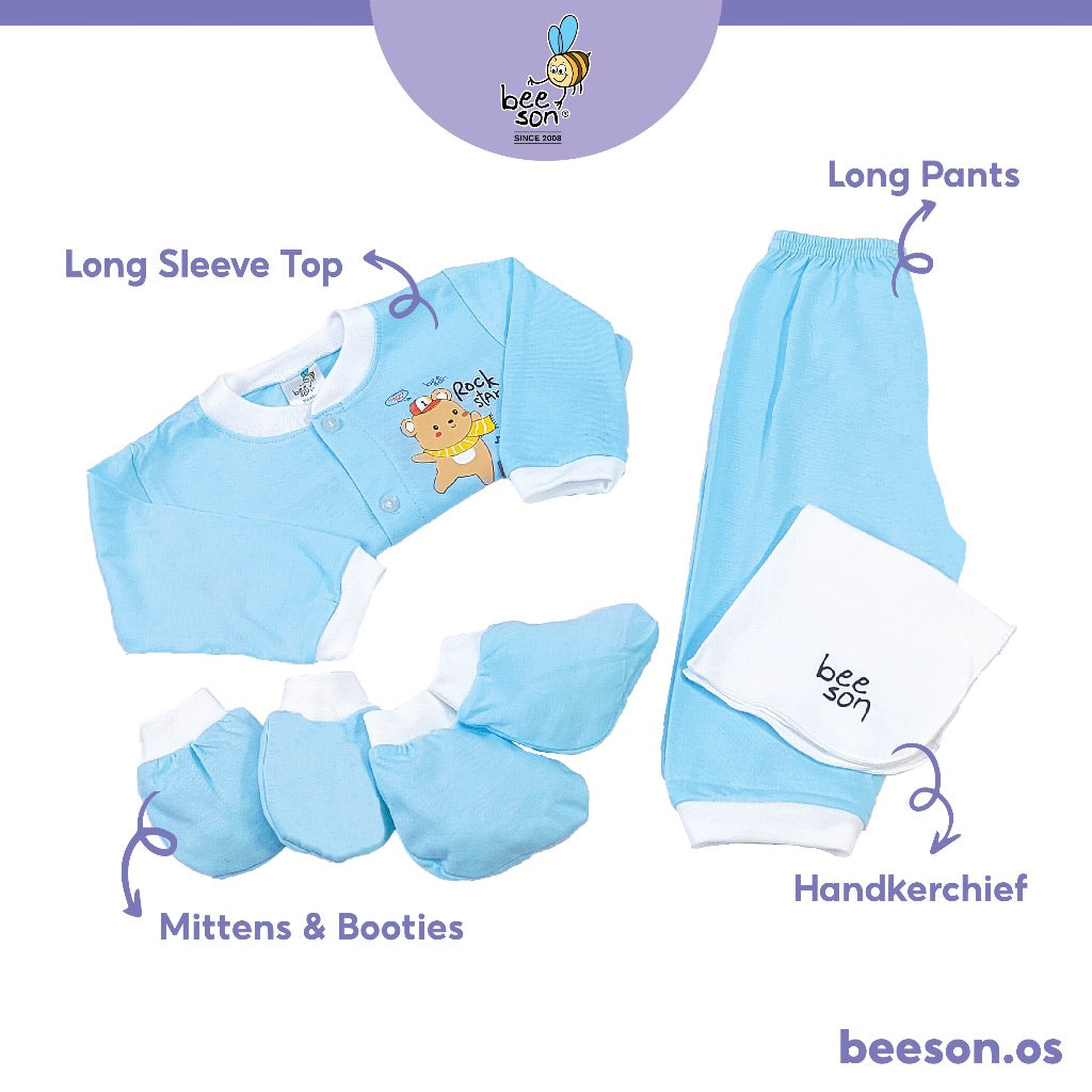 Beeson 5in1 Newborn Baby Boy / Girl Hamper Gift Set Box 81283