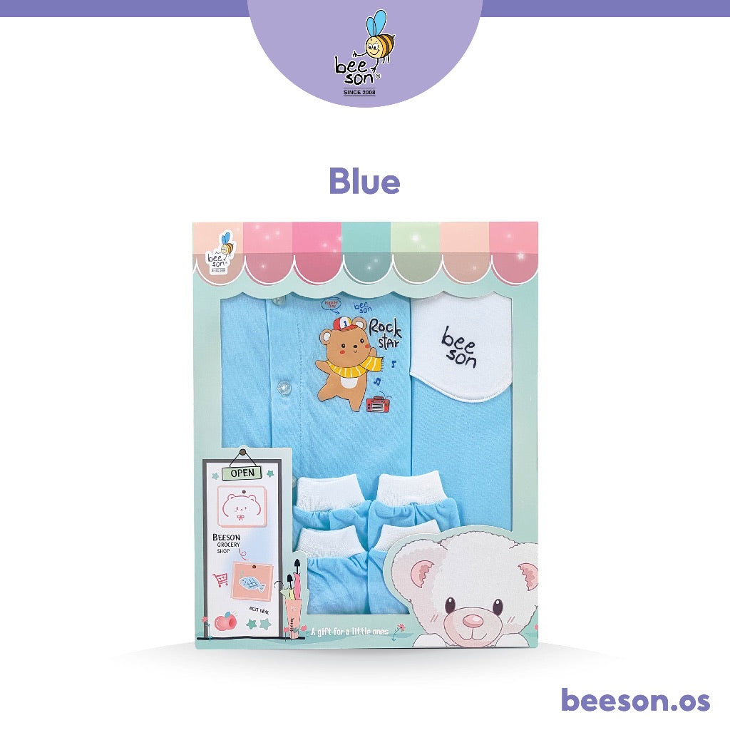 Beeson 5in1 Newborn Baby Boy / Girl Hamper Gift Set Box 81283