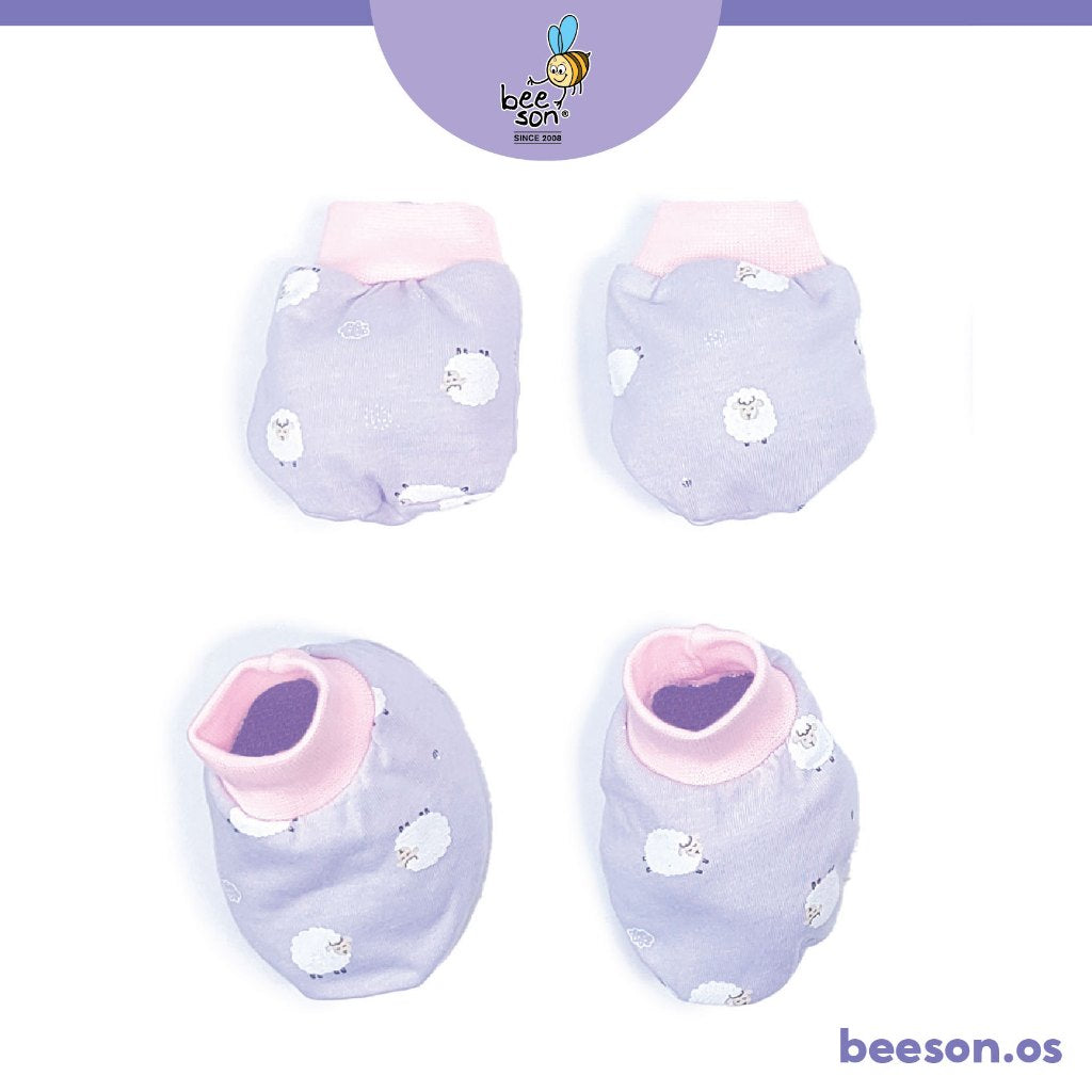 Beeson Newborn Baby Unisex Mittens & Booties Set 10564