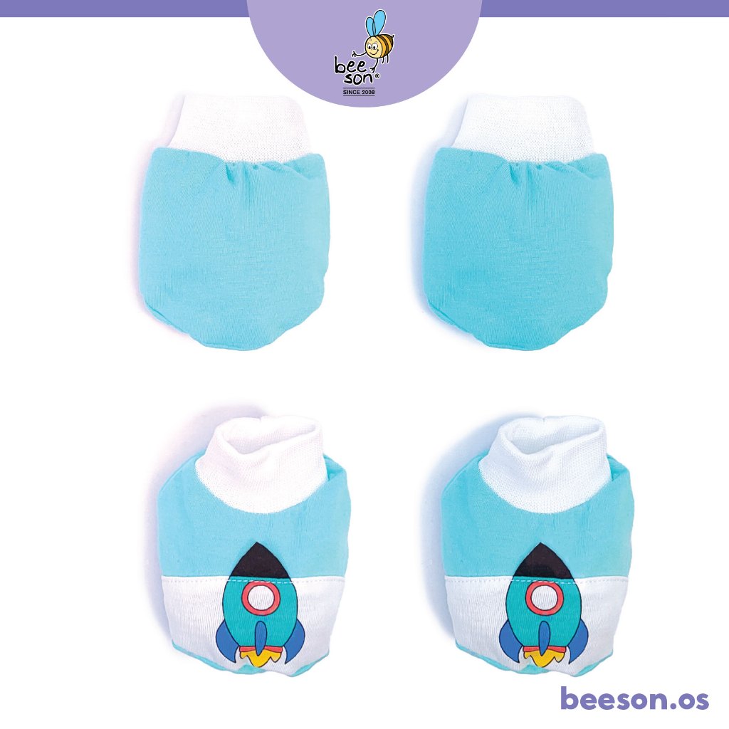 Beeson Newborn Baby Unisex Mittens & Booties Set 10569