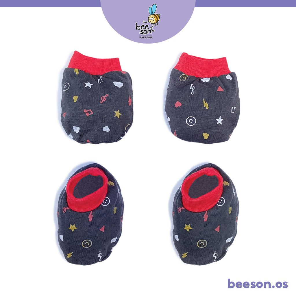 Beeson Newborn Baby Unisex Mittens & Booties Set 10562