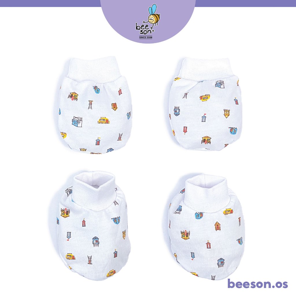 Beeson Newborn Baby Unisex Mittens & Booties Set 10563