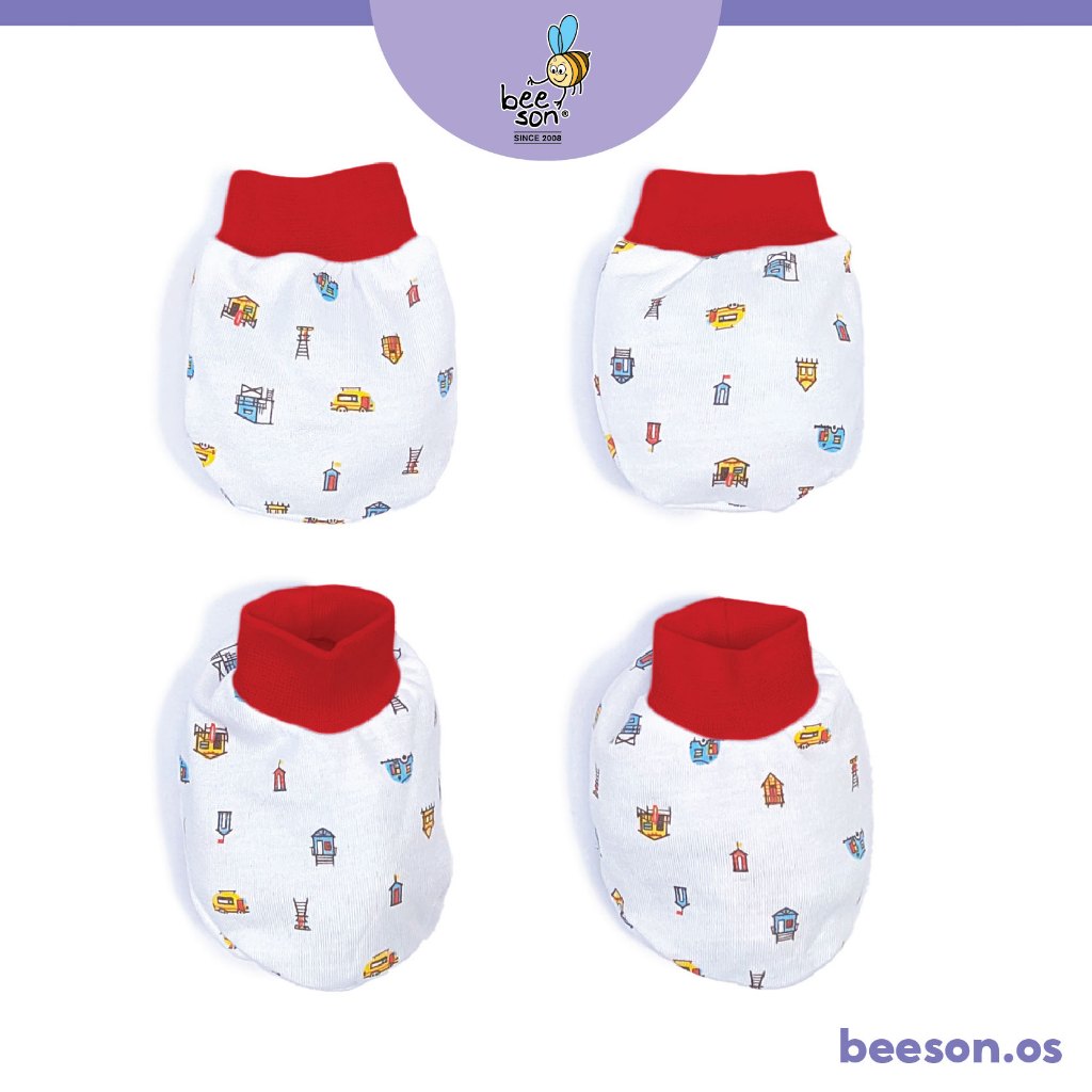 Beeson Newborn Baby Unisex Mittens & Booties Set 10563