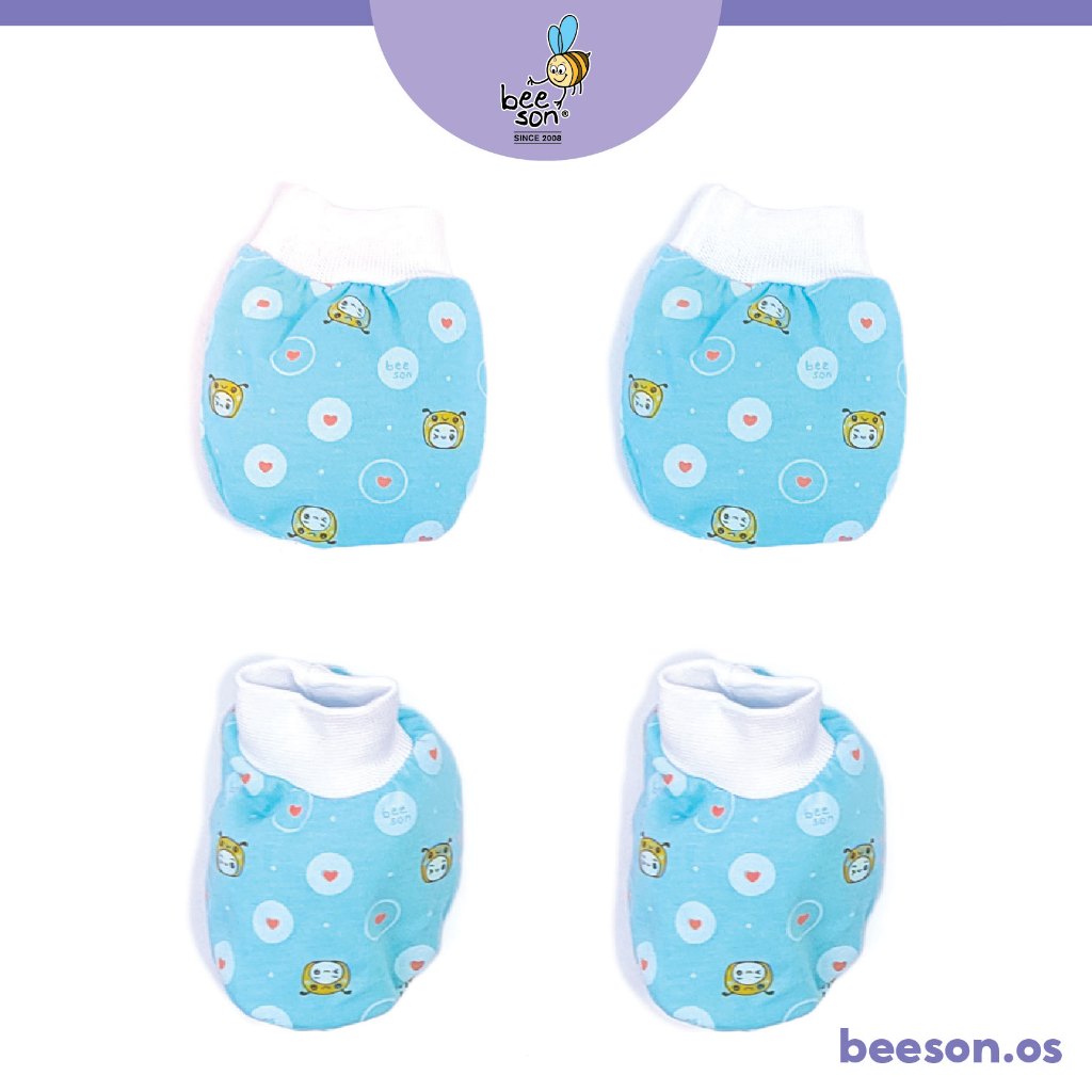 Beeson Newborn Baby Unisex Mittens & Booties Set 10561