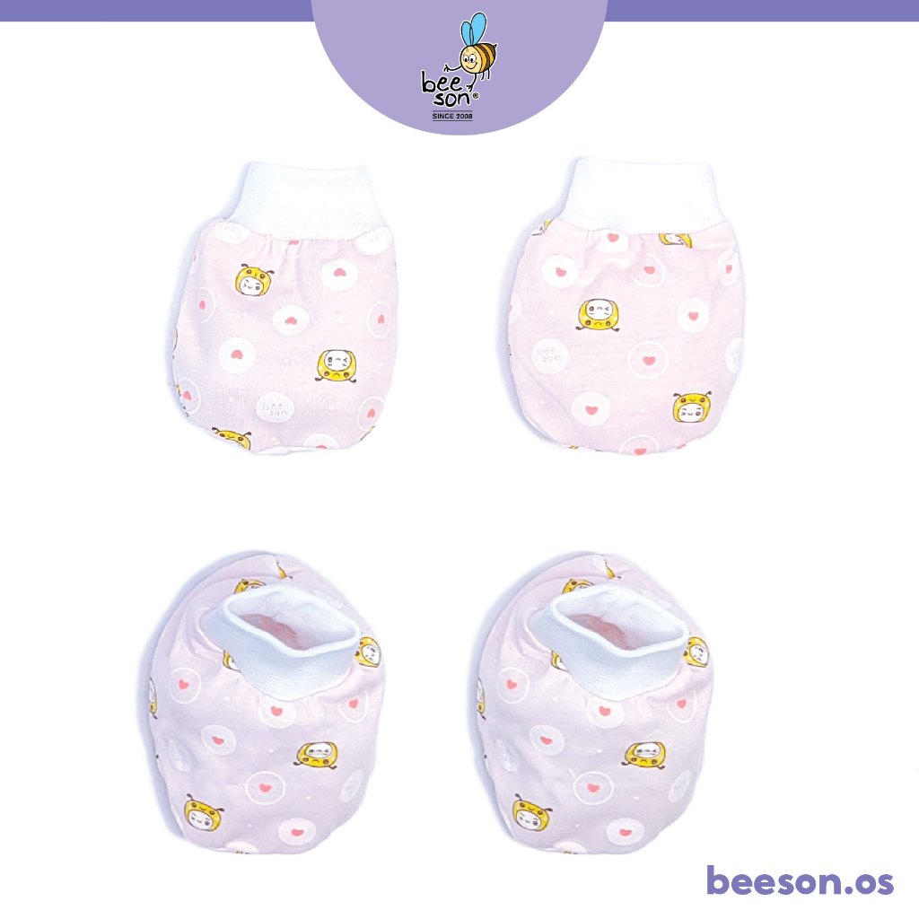 Beeson Newborn Baby Unisex Mittens & Booties Set 10561