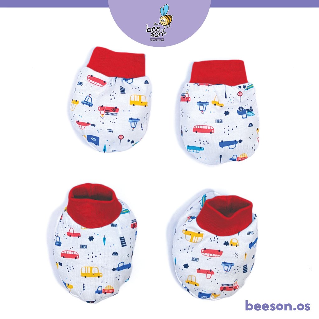 Beeson Newborn Baby Unisex Mittens & Booties Set 10560