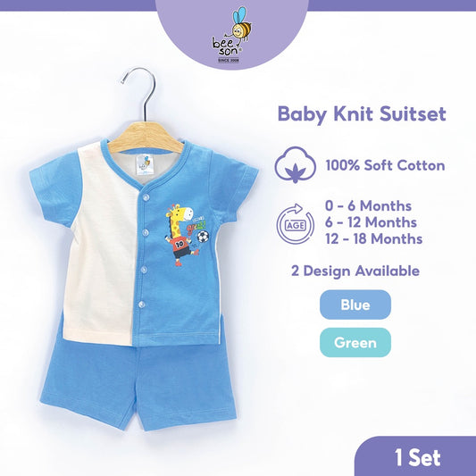 Beeson Newborn Baby Boy Short Sleeve with Short Pants Suit Set 13365