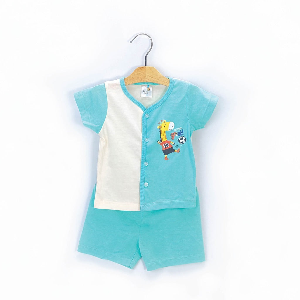 Beeson Newborn Baby Boy Short Sleeve with Short Pants Suit Set 13365