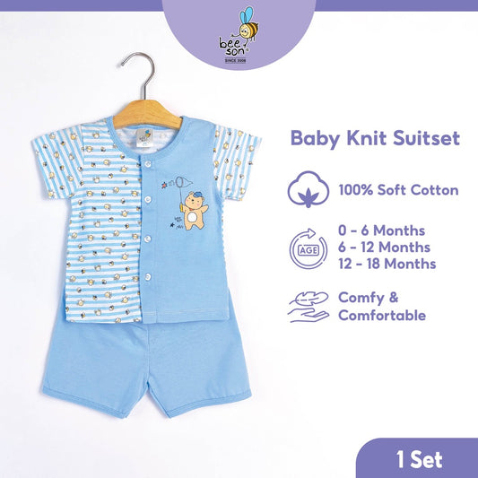 Beeson Newborn Baby Boy Short Sleeve with Short Pants Suit Set 12181