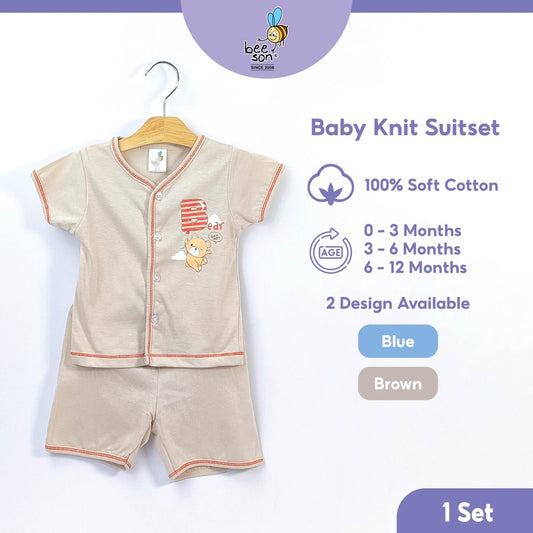 Beeson Newborn Baby Boy Short Sleeve with Short Pants Suit Set 13361