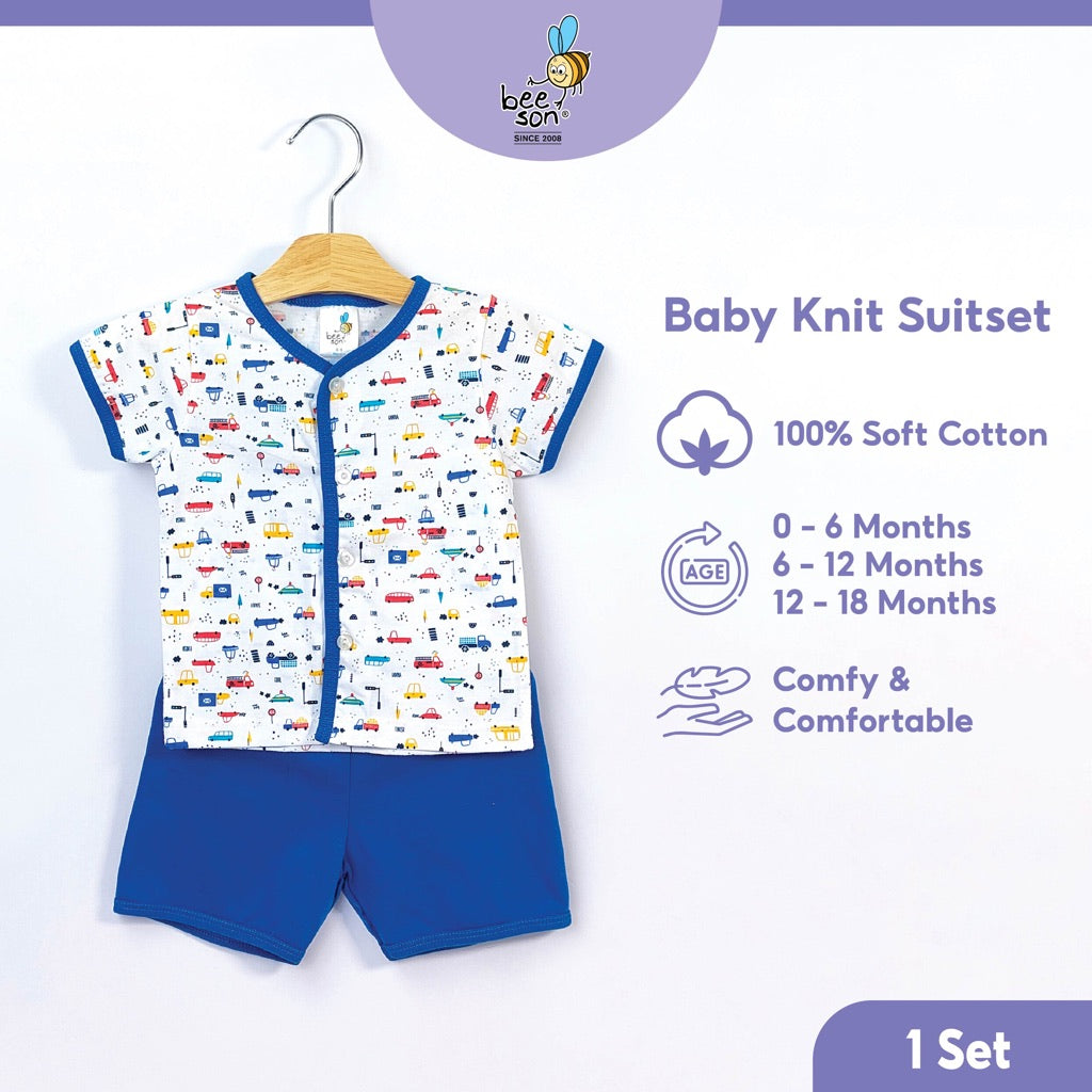 Beeson Newborn Baby Boy Short Sleeve with Short Pants Suit Set 12139