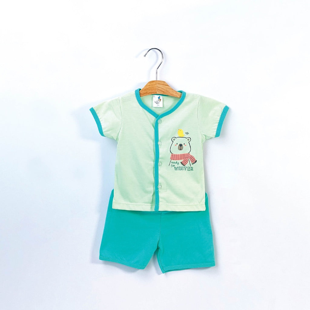 Beeson Newborn Baby Boy Short Sleeve with Short Pants Suit Set 13293